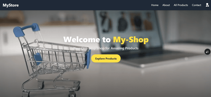 Simple E-commerce Website with API Integration