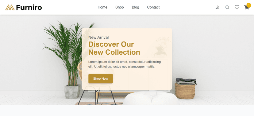 Furnior E-commerce Website: Modern Shopping